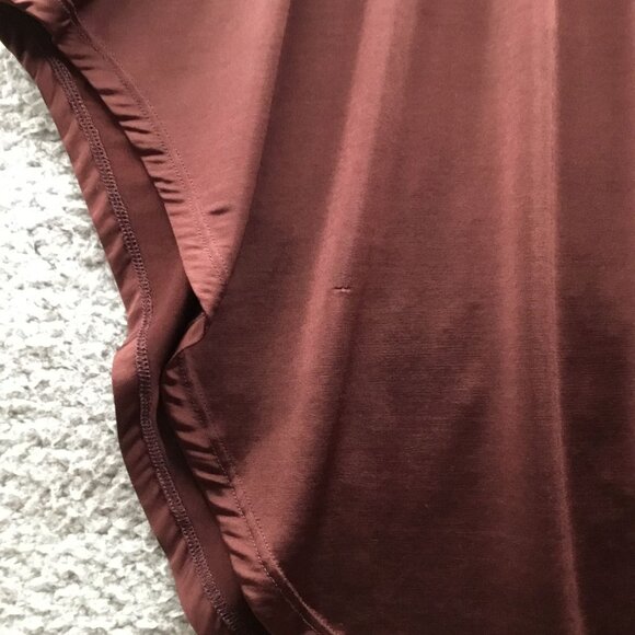 A.L.C. Demi Smock Detail Dress Bitter Chocolate S - Picture 8 of 10